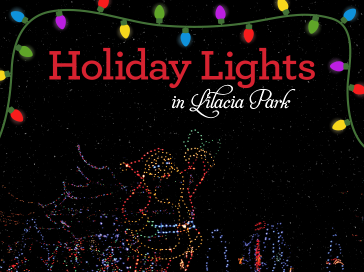 Holiday Lights in Lilacia Park